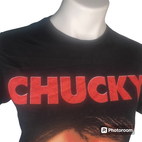 Chucky Childs Play Wanna Play 1988 VHS Cover Image Vintage T-Shirt Small - Picture 8 of 9